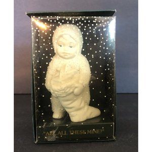 Dept 56 Snowbabies Are All These Mine 7977-4 Holding Stocking with Box Vintage